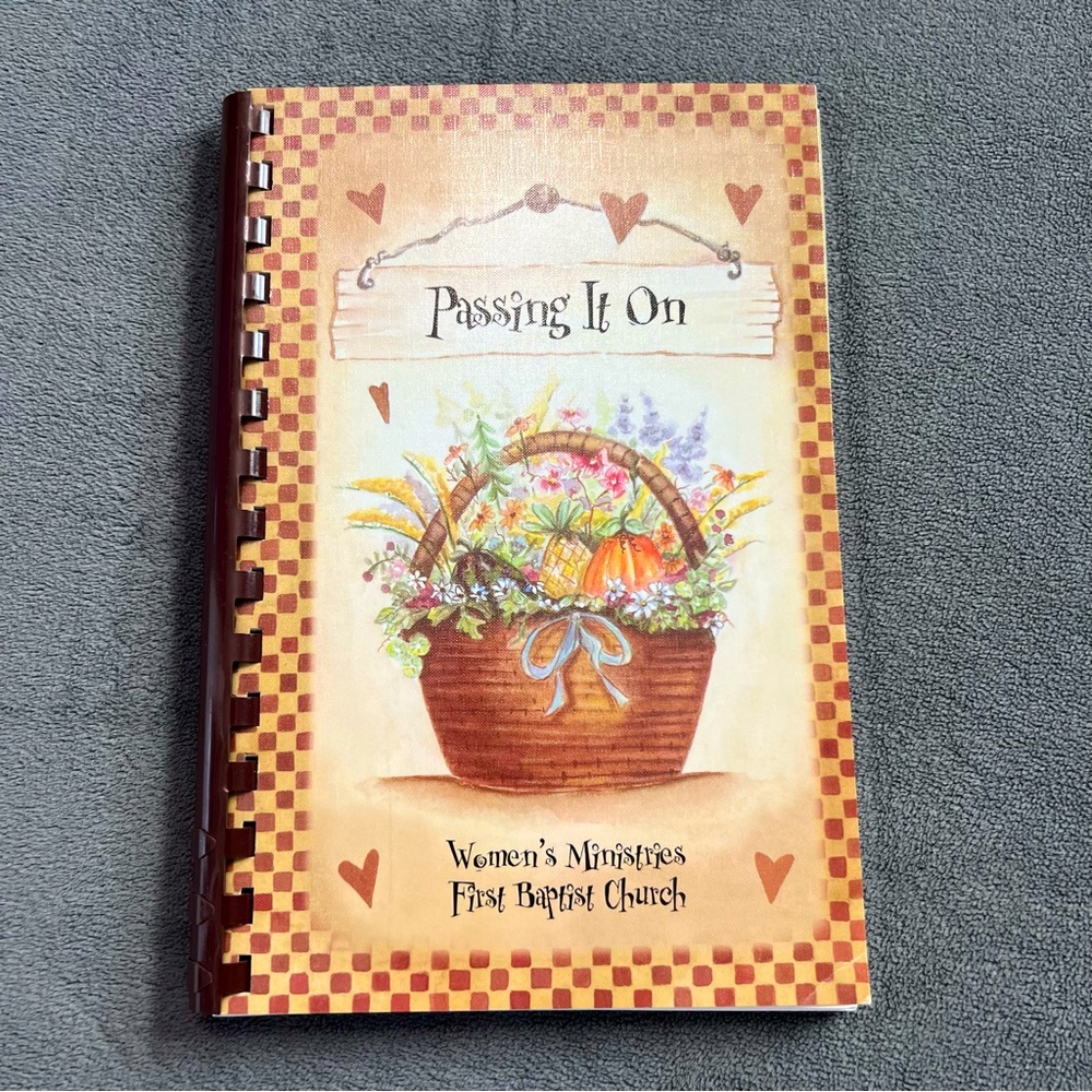 Vintage Spiral Community Church Cookbook
